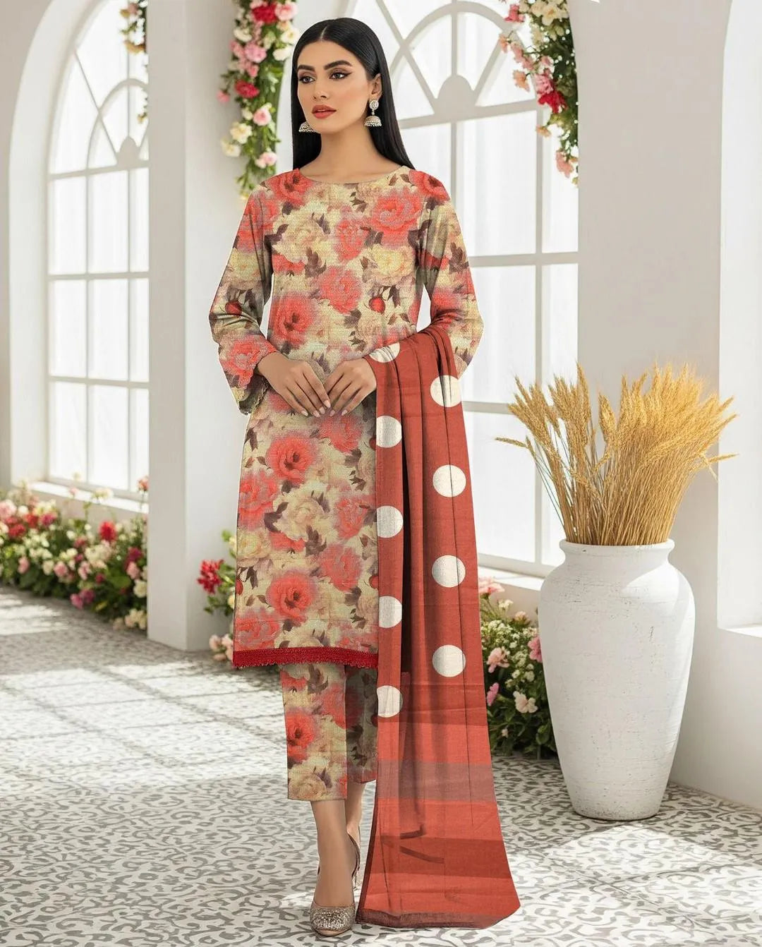 DIGITAL PRINTED 3 PC KARANDI