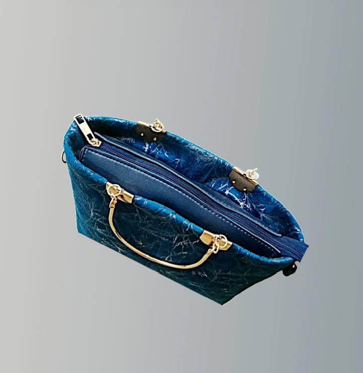 Fancy Luxury Handbag for Women | Stylish Party & Casual Bag (Blue)