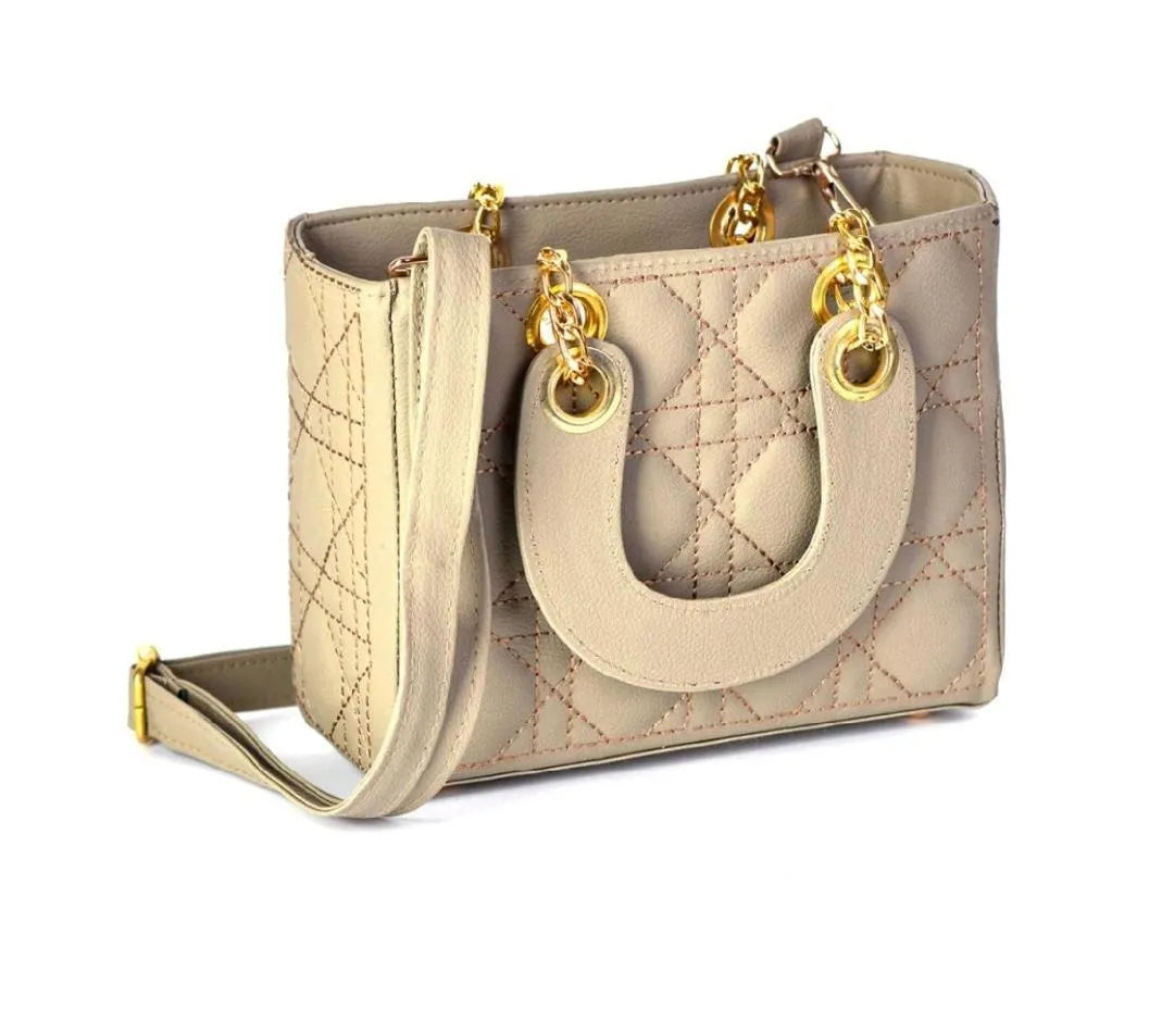 Stylish Tote Bag for Girls | Trendy Women’s Handbag (Beige)