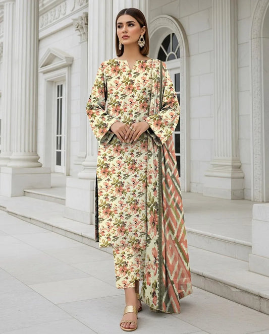 DIGITAL PRINTED 3 PC KARANDI