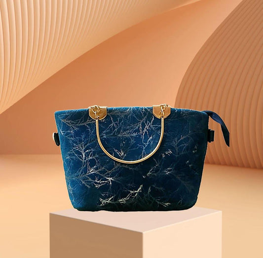 Fancy Luxury Handbag for Women | Stylish Party & Casual Bag (Blue)