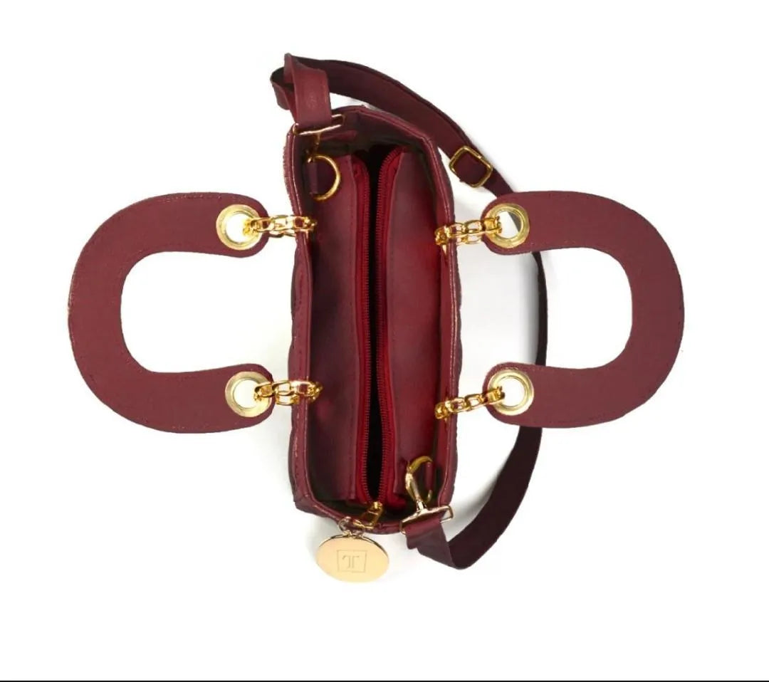 Stylish Tote Bag for Girls | Trendy Women’s Handbag (Maroon)