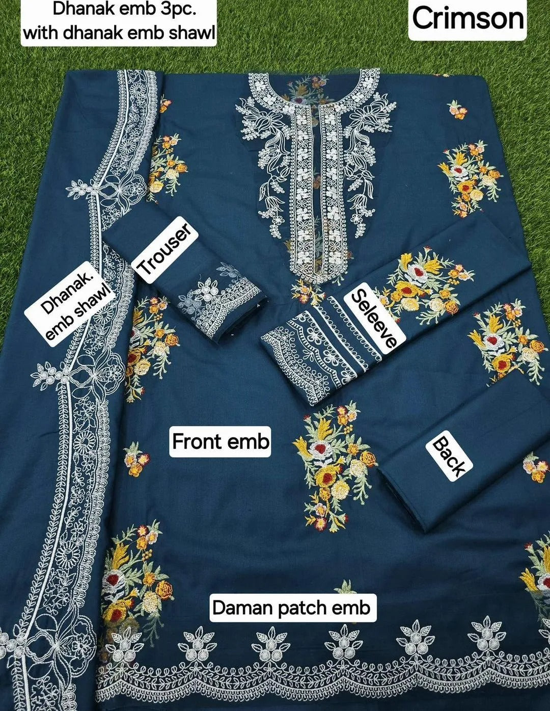 CRIMSON 3 PC  DHANAK